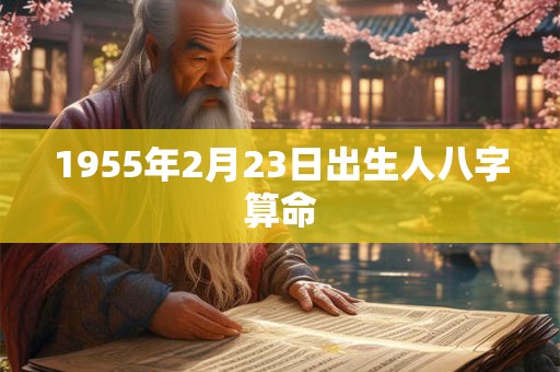 1955年2月23日出生人八字算命