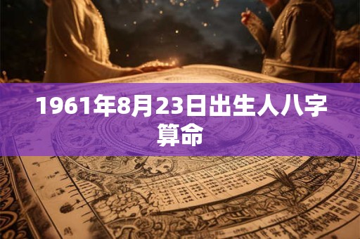 1961年8月23日出生人八字算命