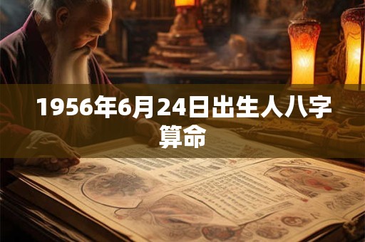 1956年6月24日出生人八字算命