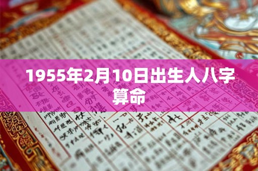 1955年2月10日出生人八字算命