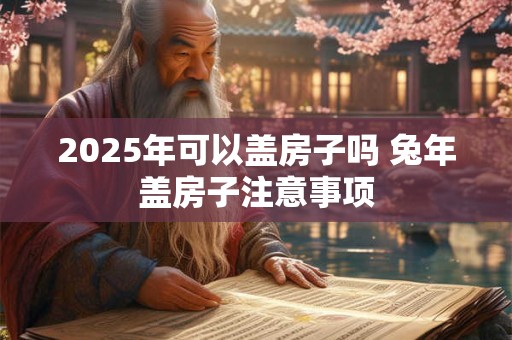 2025年可以盖房子吗 兔年盖房子注意事项