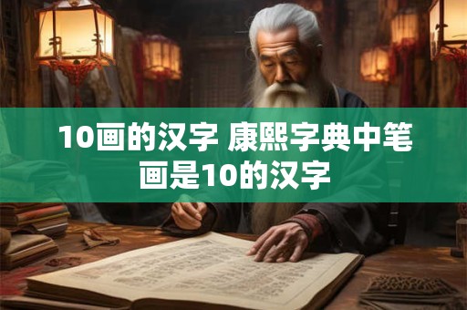 10画的汉字 康熙字典中笔画是10的汉字