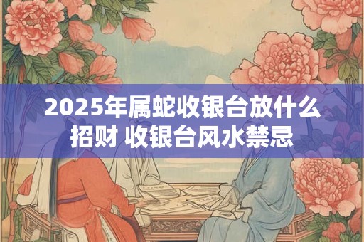 2025年属蛇收银台放什么招财 收银台风水禁忌