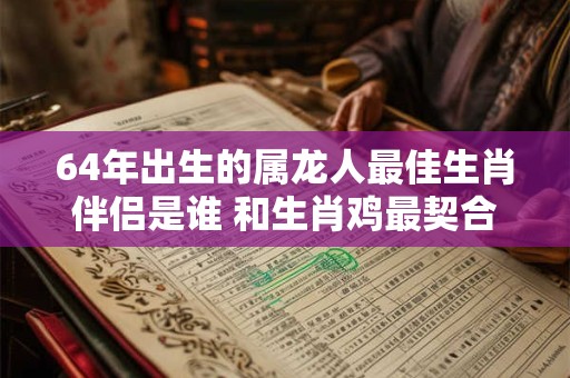64年出生的属龙人最佳生肖伴侣是谁 和生肖鸡最契合