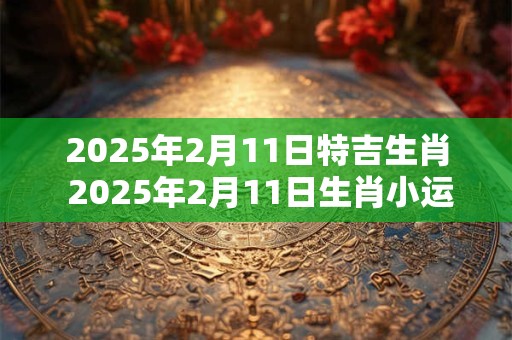 详细阅读:2025年2月11日特吉生肖 2025年2月11日生肖小运播报 2025年2月11日特吉生肖 2025年2月11日生肖小运播报