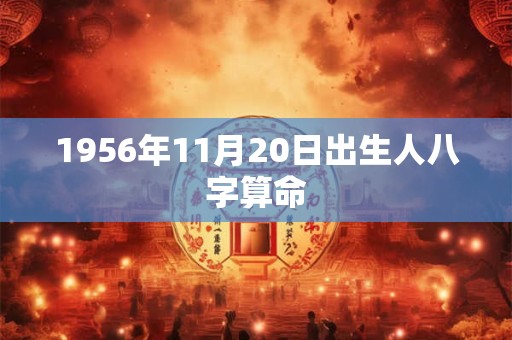 1956年11月20日出生人八字算命