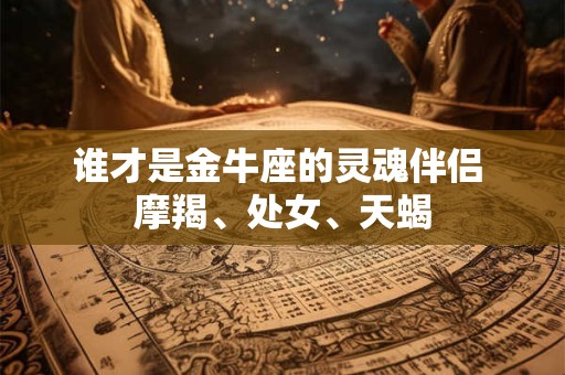 谁才是金牛座的灵魂伴侣 摩羯、处女、天蝎