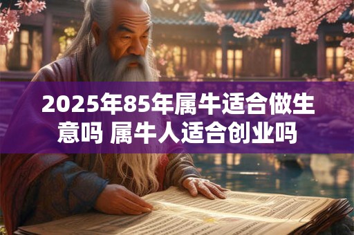 2025年85年属牛适合做生意吗 属牛人适合创业吗