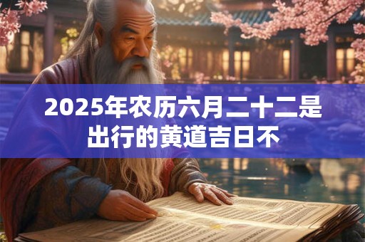 2025年农历六月二十二是出行的黄道吉日不