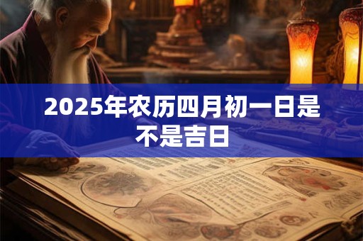 2025年农历四月初一日是不是吉日
