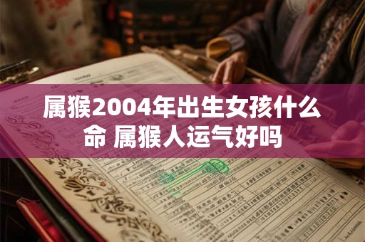 属猴2004年出生女孩什么命 属猴人运气好吗