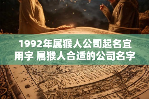 1992年属猴人公司起名宜用字 属猴人合适的公司名字