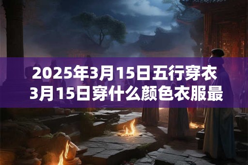 2026年3月15日五行穿衣 3月15日穿什么颜色衣服最旺运 2026年3月15日五行穿衣 3月15日穿什么颜色衣服最旺运