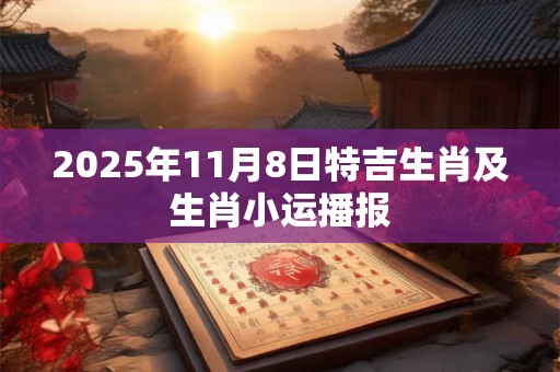 2025年11月8日特吉生肖及生肖小运播报