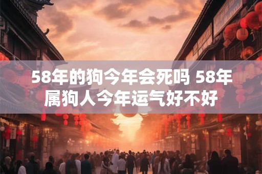 58年的狗今年会死吗 58年属狗人今年运气好不好
