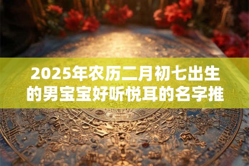 2025年农历二月初七出生的男宝宝好听悦耳的名字推荐