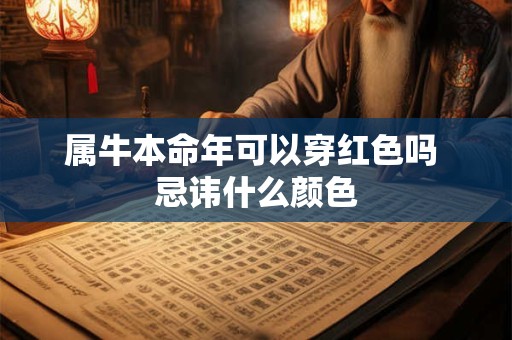 属牛本命年可以穿红色吗 忌讳什么颜色