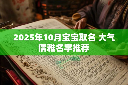 2025年10月宝宝取名 大气儒雅名字推荐