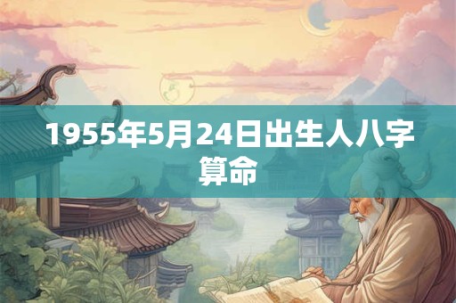 1955年5月24日出生人八字算命