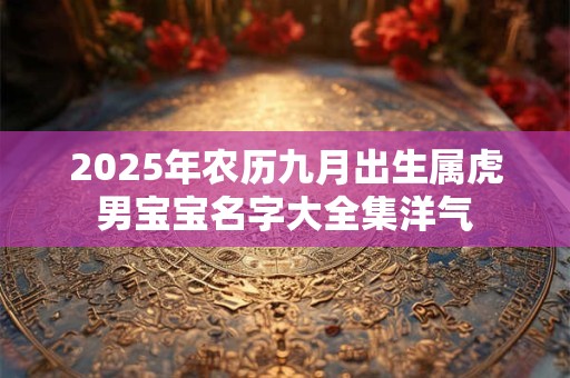 2025年农历九月出生属虎男宝宝名字大全集洋气