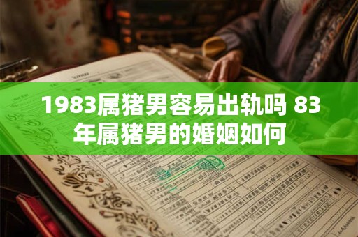 1983属猪男容易出轨吗 83年属猪男的婚姻如何