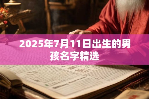 2025年7月11日出生的男孩名字精选
