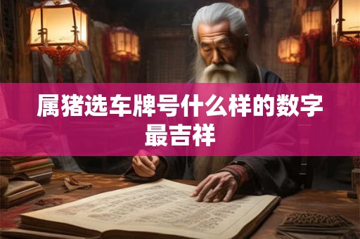 属猪选车牌号什么样的数字最吉祥