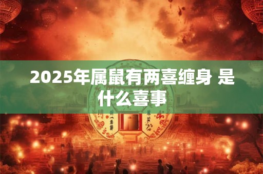 2025年属鼠有两喜缠身 是什么喜事