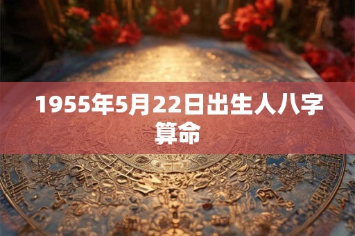 1955年5月22日出生人八字算命