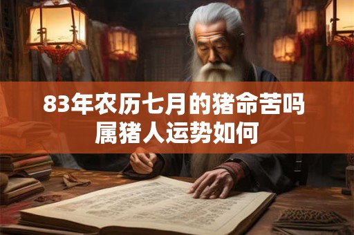 83年农历七月的猪命苦吗 属猪人运势如何