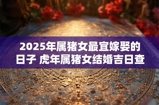 2025年属猪女最宜嫁娶的日子 虎年属猪女结婚吉日查询