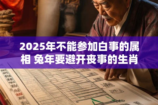 2025年不能参加白事的属相 兔年要避开丧事的生肖