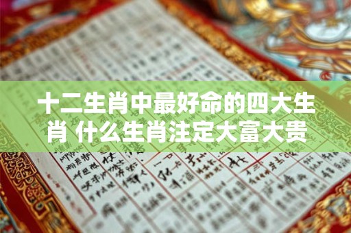 十二生肖中最好命的四大生肖 什么生肖注定大富大贵