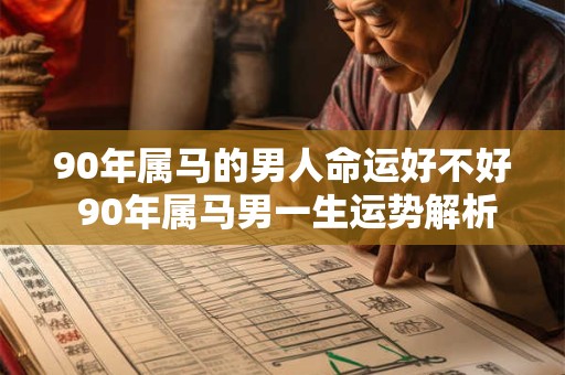90年属马的男人命运好不好 90年属马男一生运势解析