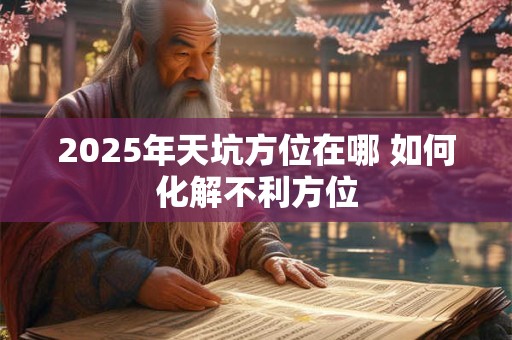 2025年天坑方位在哪 如何化解不利方位
