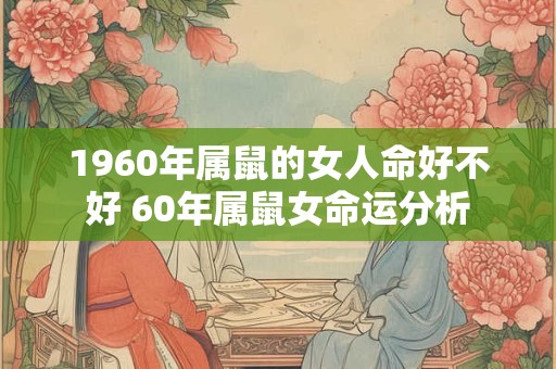 1960年属鼠的女人命好不好 60年属鼠女命运分析