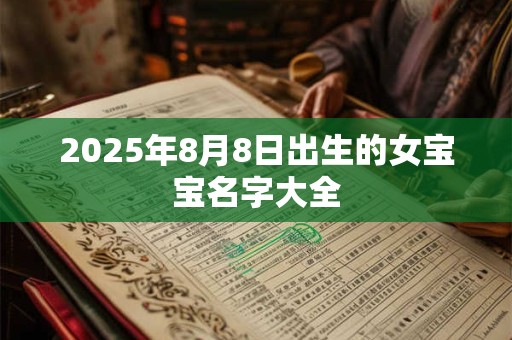 2025年8月8日出生的女宝宝名字大全