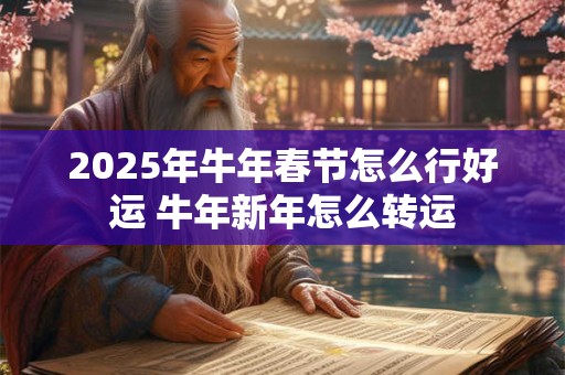 2025年牛年春节怎么行好运 牛年新年怎么转运