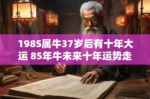 1985属牛37岁后有十年大运 85年牛未来十年运势走向如何