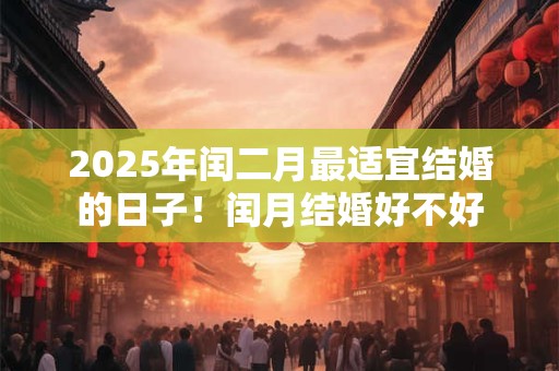 2025年闰二月最适宜结婚的日子！闰月结婚好不好