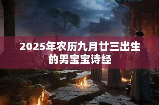 2025年农历九月廿三出生的男宝宝诗经