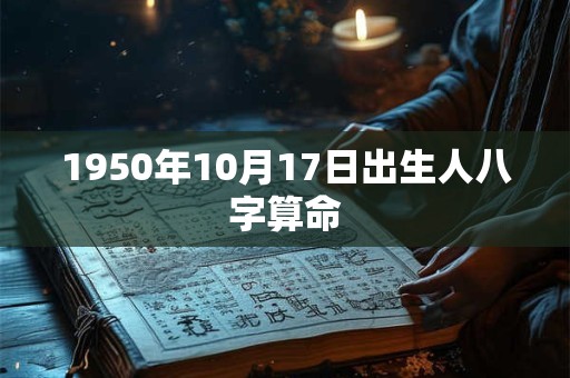 1950年10月17日出生人八字算命