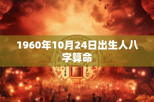 1960年10月24日出生人八字算命
