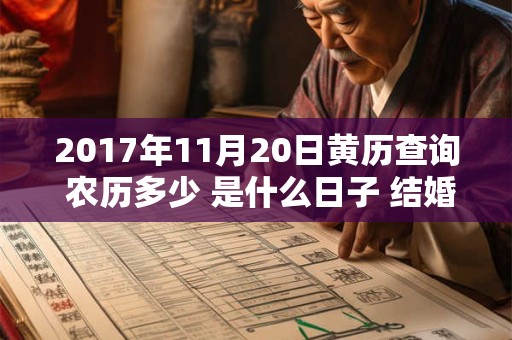 2017年11月20日黄历查询 农历多少 是什么日子 结婚吉时
