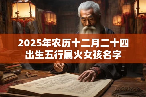 2025年农历十二月二十四出生五行属火女孩名字