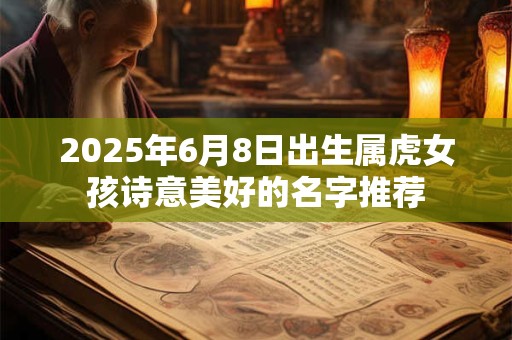 2025年6月8日出生属虎女孩诗意美好的名字推荐