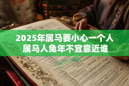 2025年属马要小心一个人 属马人兔年不宜靠近谁