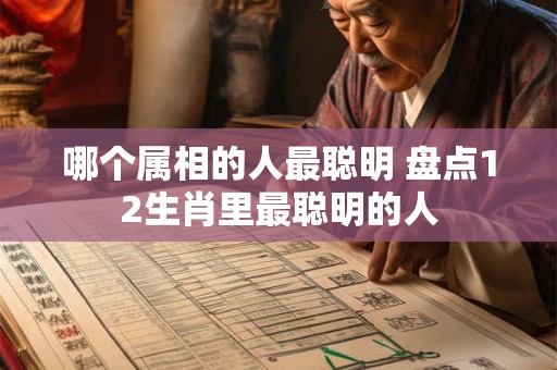 哪个属相的人最聪明 盘点12生肖里最聪明的人