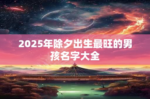 2025年除夕出生最旺的男孩名字大全