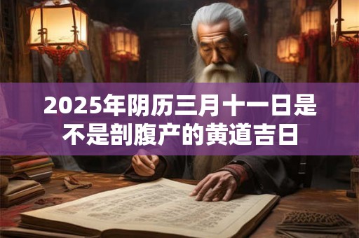 2025年阴历三月十一日是不是剖腹产的黄道吉日